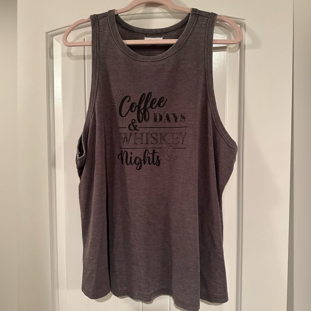 Maurices Charcoal Graphic Tank